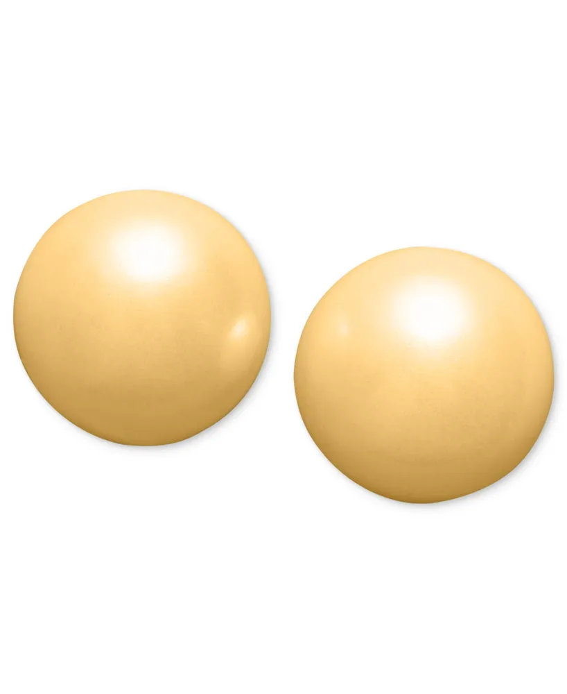 Charter Club Silver-Tone Imitation Pearl (6mm) Stud Earrings, Created for Macy's