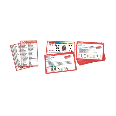 Junior Learning 50 Playing Card Activities Learning Educational Game