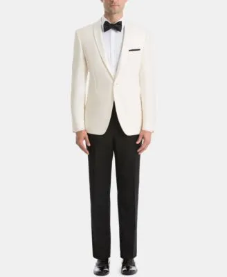 Lauren Ralph Lauren White Dinner Jacket Classic Fit Tuxedo Suit Separates