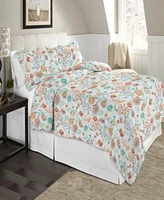 Celeste Home Luxury Weight Printed Cotton Flannel Duvet Cover Set