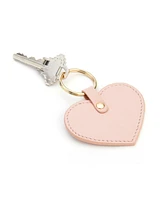 Royce New York Heart Shaped Leather Key Fob