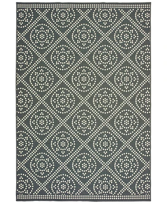 Oriental Weavers Marina 3969L Gray/Ivory 3'7" x 5'6" Indoor/Outdoor Area Rug