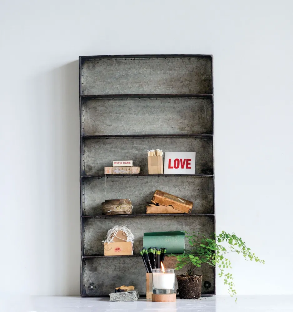 Metal 6-Tier Wall Shelf