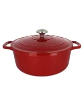 Chasseur French Enameled Cast Iron 5.25 Qt. Round Dutch Oven