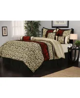 Bella 7-Piece Comforter Set, Beige