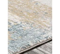 Surya Solar Sor-2301 Sky Blue 3' x 9'10" Runner Area Rug