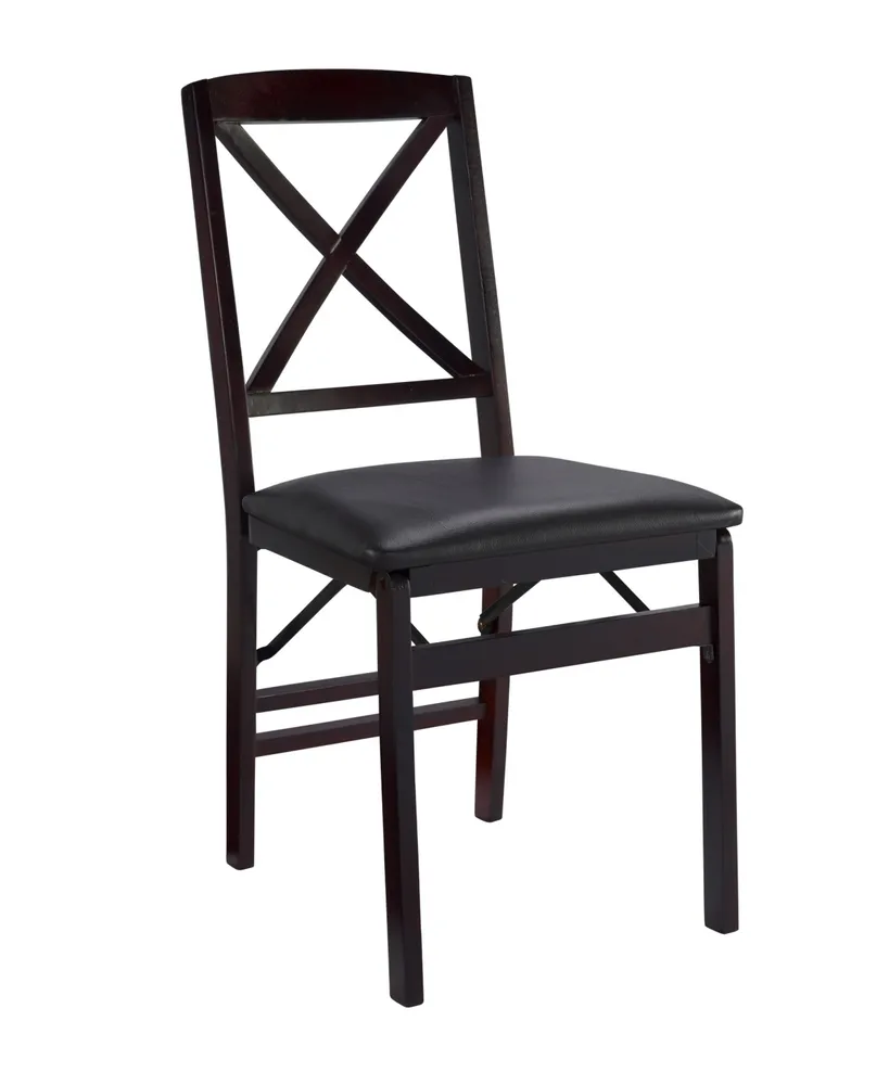 Triena X-Back Folding Chair Set of 2