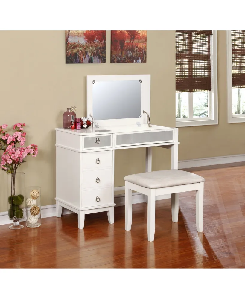 Eva Vanity Set with Bench and Mirror