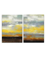 Ready2HangArt 'Brushed Sunset I/Ii' 2 Piece Canvas Wall Art Set