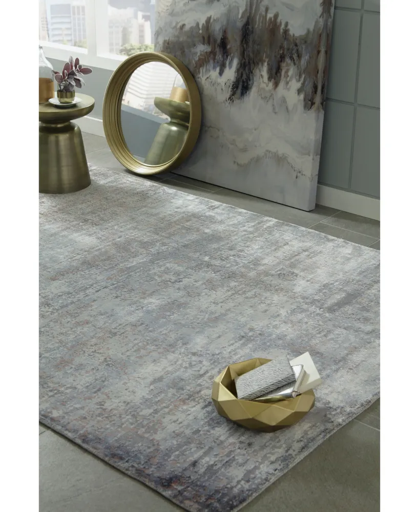 Kas Indulge Pulse 0801 Slate 5' x 7' Area Rug