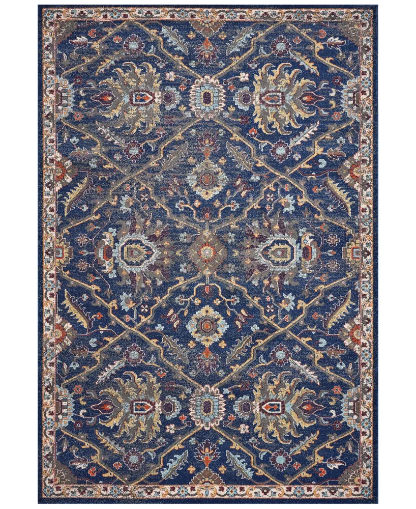 Kas Corsica Courtyard 7859 Royal Blue 3'3" x 4'11" Area Rug