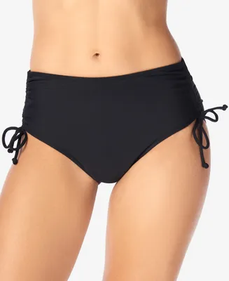 Swim Solutions Adjustable Ruched Brief Bottoms