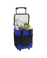 Picnic at Ascot Insulated 6 Bottle Wine Carrier on Wheels