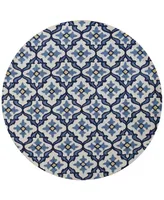 Kas Harbor Mosaic 7'6" Indoor/Outdoor Round Area Rug