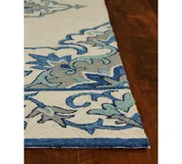 Kas Harbor Serafina 4238 Ivory/Blue 3'3" x 5'3" Indoor/Outdoor Area Rug