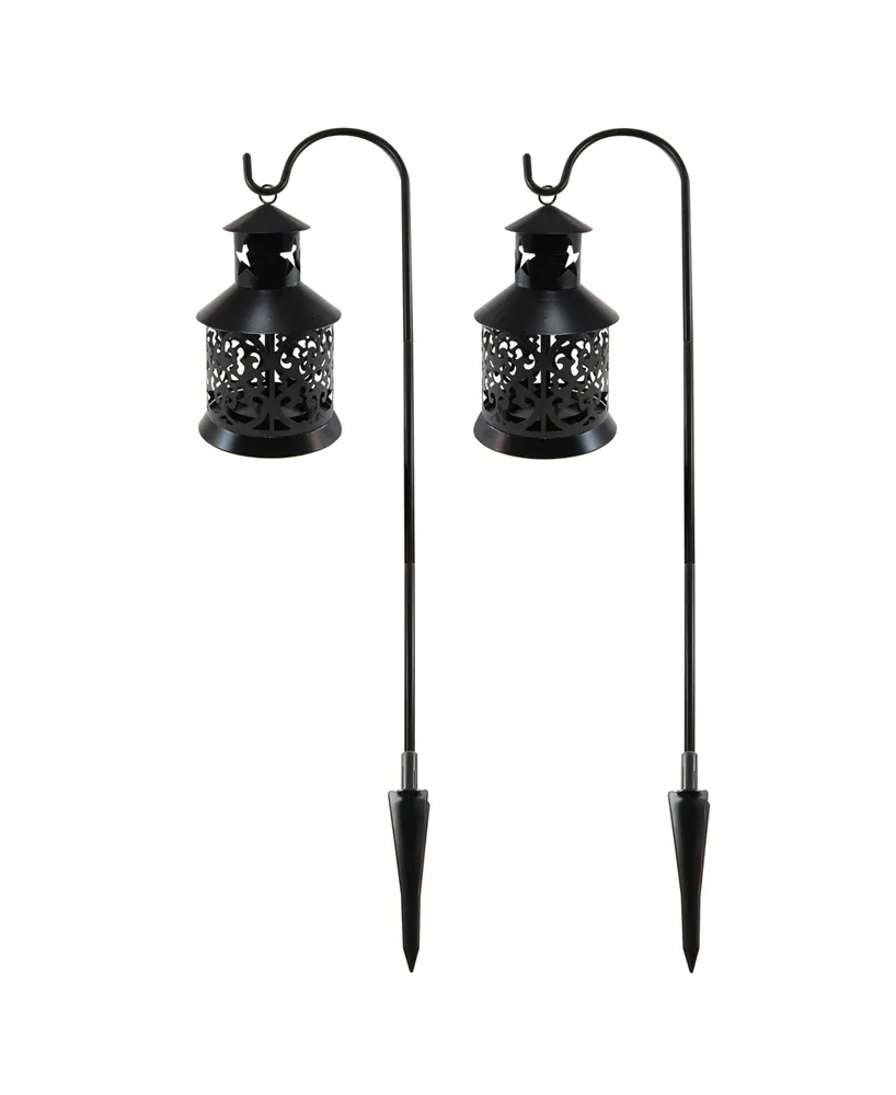 Metal Shepherd's Hook, 30″ Black – Set of 2 – LumaBase