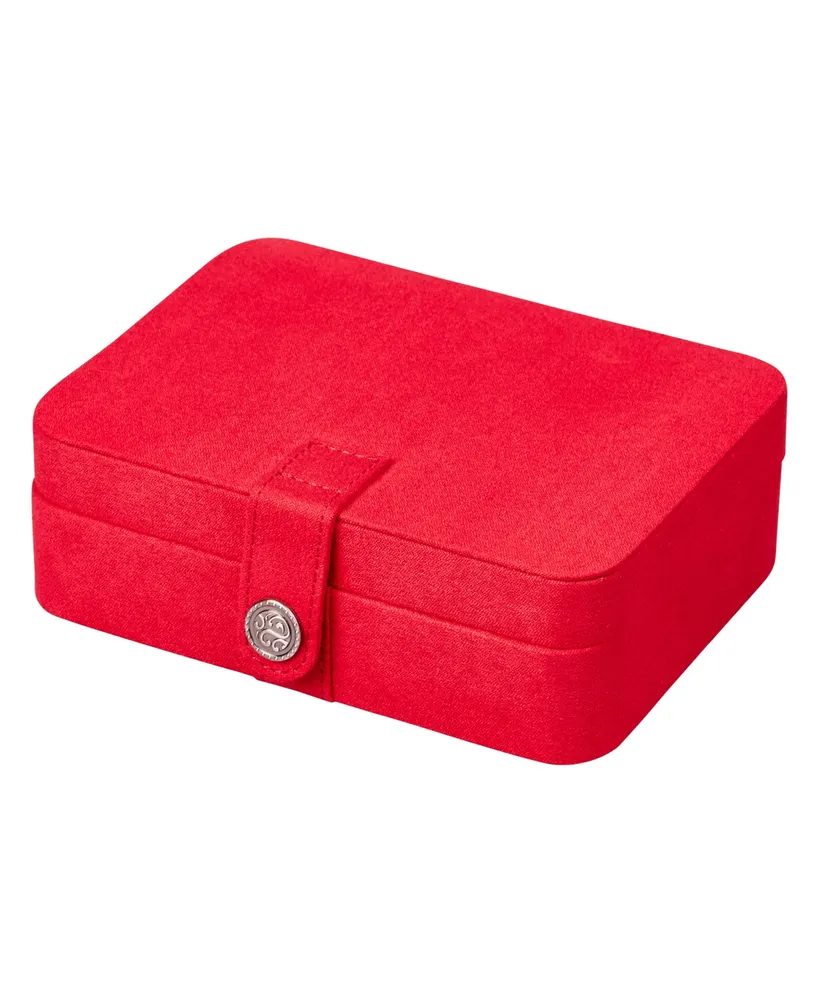 Mele & Co. Giana Plush Fabric Jewelry Box with Lift Out Tray