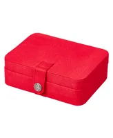 Mele & Co. Giana Plush Fabric Jewelry Box with Lift Out Tray