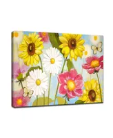 Ready2HangArt 'Wonderful Day' Floral Canvas Wall Art