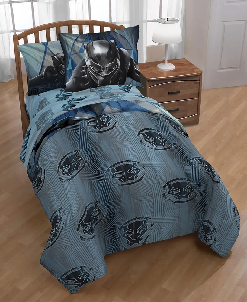 Marvel Black Panther Blue Tribe 4-Pc. Twin Bed in a Bag