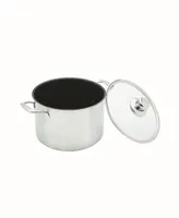 Swiss Diamond Nonstick Clad Stock Pot w/ Lid - 9.5" , 7.9 Qt.