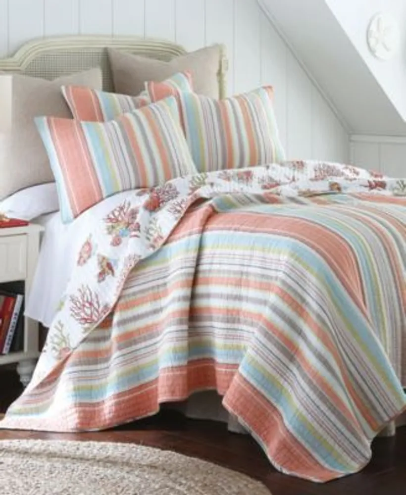 Levtex Brighton Coral Quilt Sets