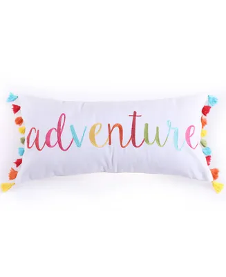 Levtex Mayla Adventure TasselDecorative Pillow, 12" x 24"