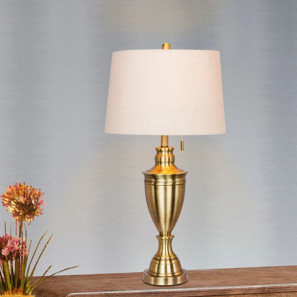 Fangio Lighting's 1587AB 31" Classic Urn Antique Table Lamp