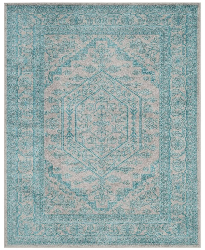 Safavieh Adirondack 108 Light Gray and Teal 8' x 10' Area Rug