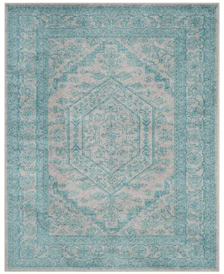 Safavieh Adirondack 108 Light Gray and Teal 8' x 10' Area Rug