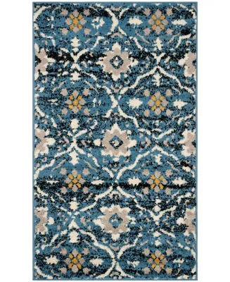 Safavieh Amsterdam Blue and Creme 3' x 5' Outdoor Area Rug