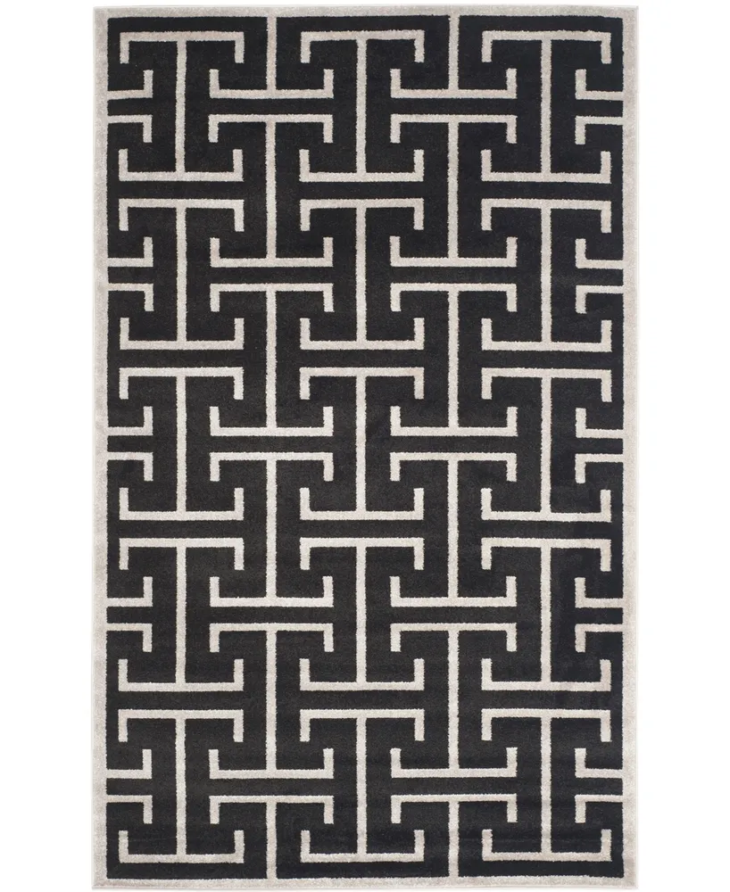 Safavieh Amherst AMT404 Anthracite and Light Gray 5' x 8' Area Rug