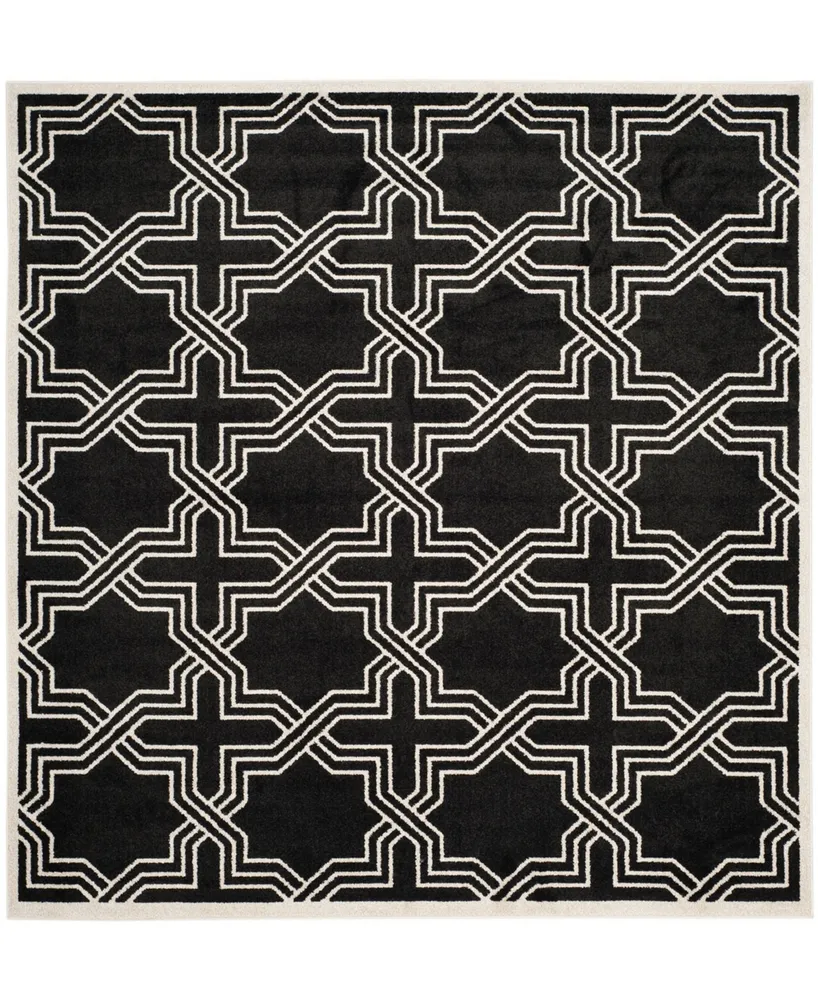 Safavieh Amherst AMT413 Anthracite and Ivory 7' x 7' Square Area Rug