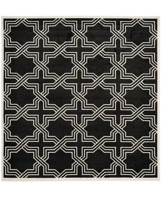 Safavieh Amherst AMT413 Anthracite and Ivory 7' x 7' Square Area Rug