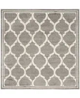 Safavieh Amherst AMT415 Dark Gray and Beige 7' x 7' Square Area Rug