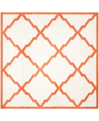 Safavieh Amherst AMT421 Beige and Orange 7' x 7' Square Area Rug