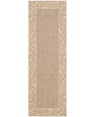 Safavieh Courtyard CY0727 Natural and 2'3" x 6'7" Runner Outdoor Area Rug