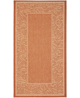 Safavieh Courtyard CY2666 Terracotta and Natural 2' x 3'7" Sisal Weave Outdoor Area Rug