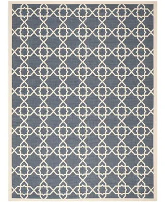 Safavieh Courtyard CY6032 Navy and Beige 8' x 11' Sisal Weave Outdoor Area Rug