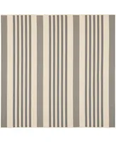 Safavieh Courtyard CY6062 Gray and Bone 6'7" x 6'7" Square Outdoor Area Rug