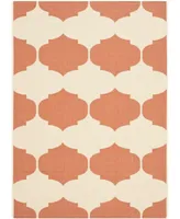 Safavieh Courtyard CY6162 Beige and Terracotta 4' x 5'7" Outdoor Area Rug