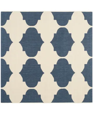 Safavieh Courtyard CY6162 Beige and Navy 5'3" x 5'3" Square Outdoor Area Rug