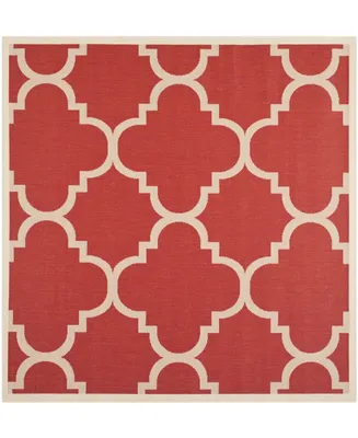 Safavieh Courtyard CY6243 Red 6'7" x 6'7" Sisal Weave Square Outdoor Area Rug