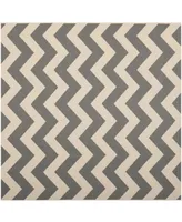 Safavieh Courtyard CY6244 Gray and Beige 6'7" x 6'7" Square Outdoor Area Rug
