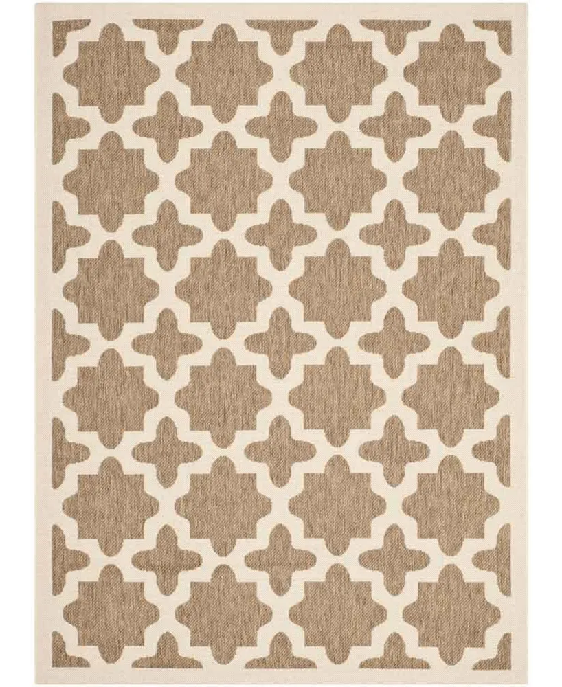 Safavieh Courtyard CY6913 and Bone 5'3" x 7'7" Sisal Weave Outdoor Area Rug