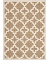 Safavieh Courtyard CY6913 and Bone 5'3" x 7'7" Sisal Weave Outdoor Area Rug