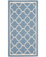 Safavieh Courtyard CY6918 Blue and Beige 2' x 3'7" Sisal Weave Outdoor Area Rug