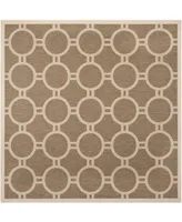 Safavieh Courtyard CY6924 and Bone 7'10" x 7'10" Sisal Weave Square Outdoor Area Rug