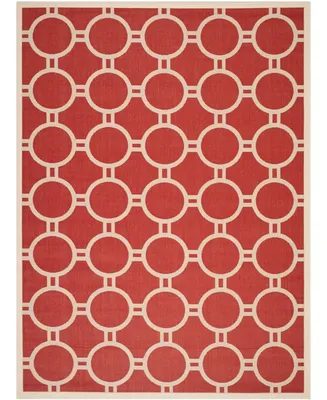 Safavieh Courtyard CY6924 Red and Bone 8' x 11' Sisal Weave Outdoor Area Rug