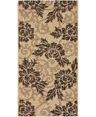 Safavieh Courtyard CY6957 Creme and 2'7" x 5' Sisal Weave Outdoor Area Rug